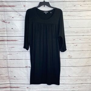 VINCE Black Soft Viscose Dress